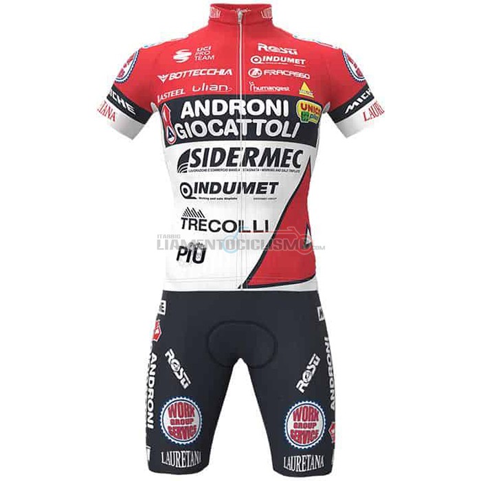 Abbigliamento Ciclismo Androni Giocattoli Manica Corta 2021 Rosso